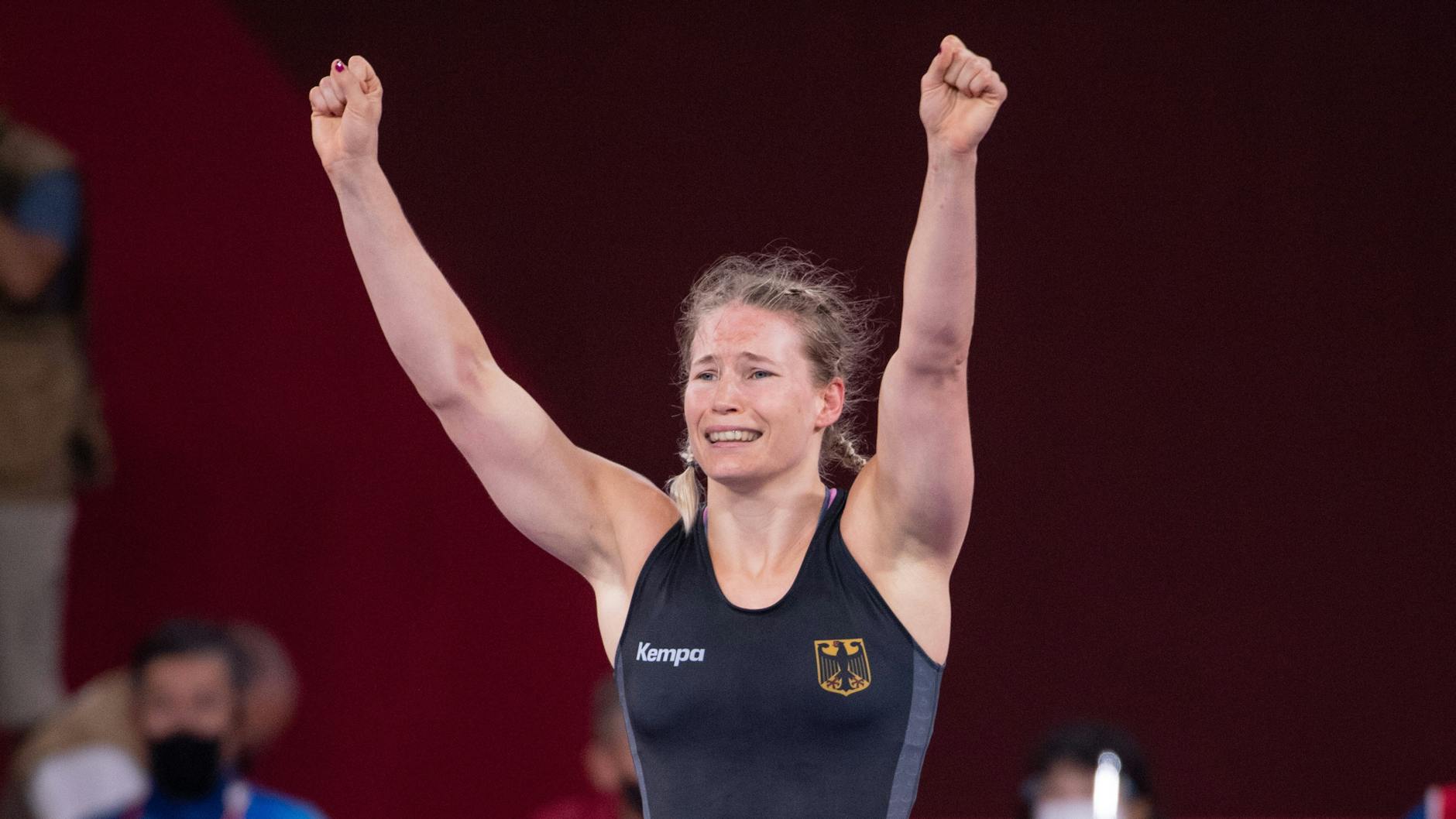 Aline Rotter-Focken hat in ihrem letzten Kampf der Karriere die olympische Goldmedaille gewonnen.