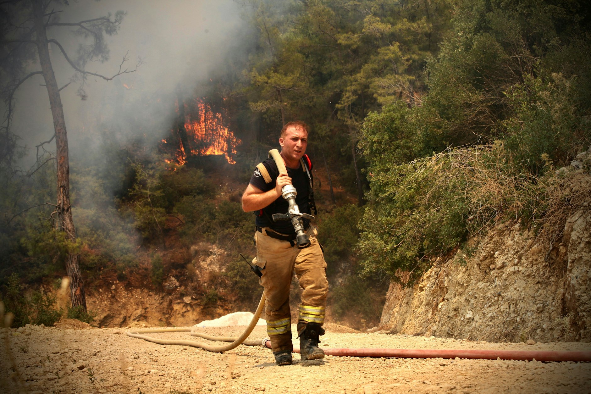 Heftige Waldbrände wüten weiter in der Türkei.