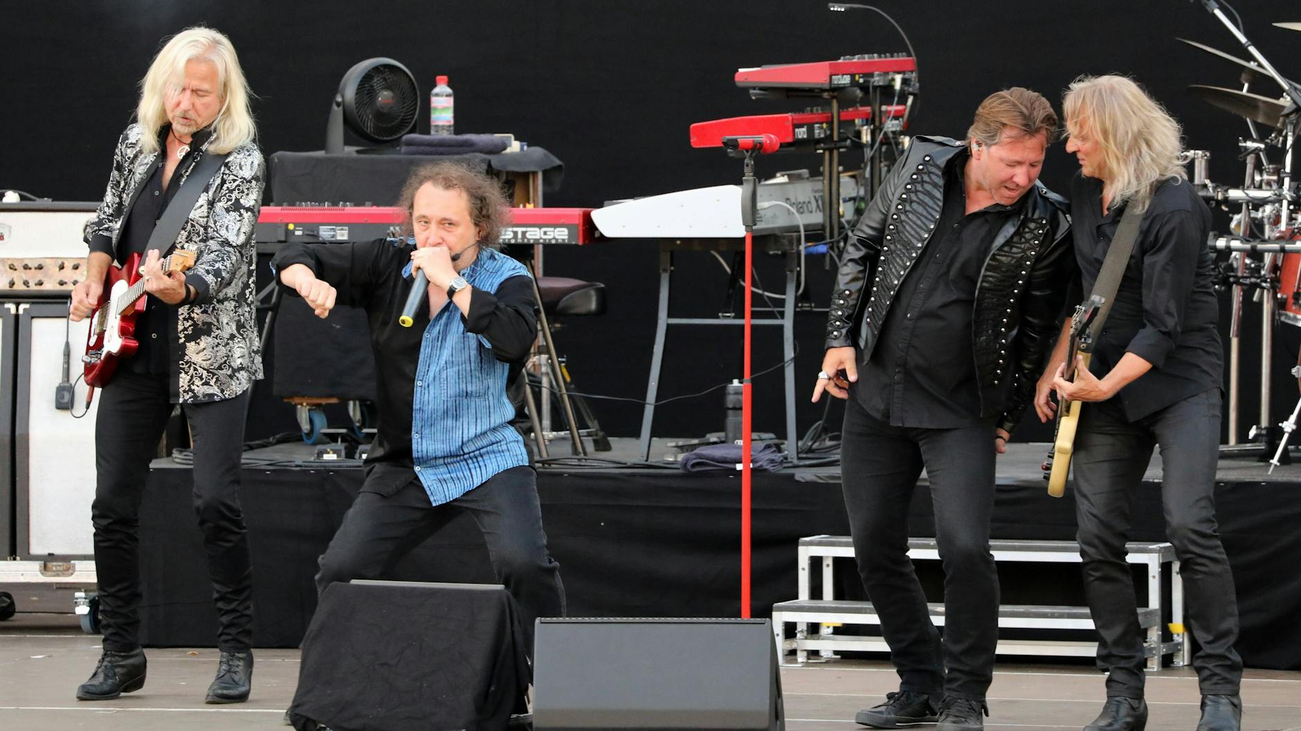 Karat in der heutigen Besetzung: Bernd Römer, Martin Becker, Claudius Dreilich und Christian Liebig (v. li.). Schlagzeuger Michael Schwandt ist auf dem Foto nicht zu sehen.