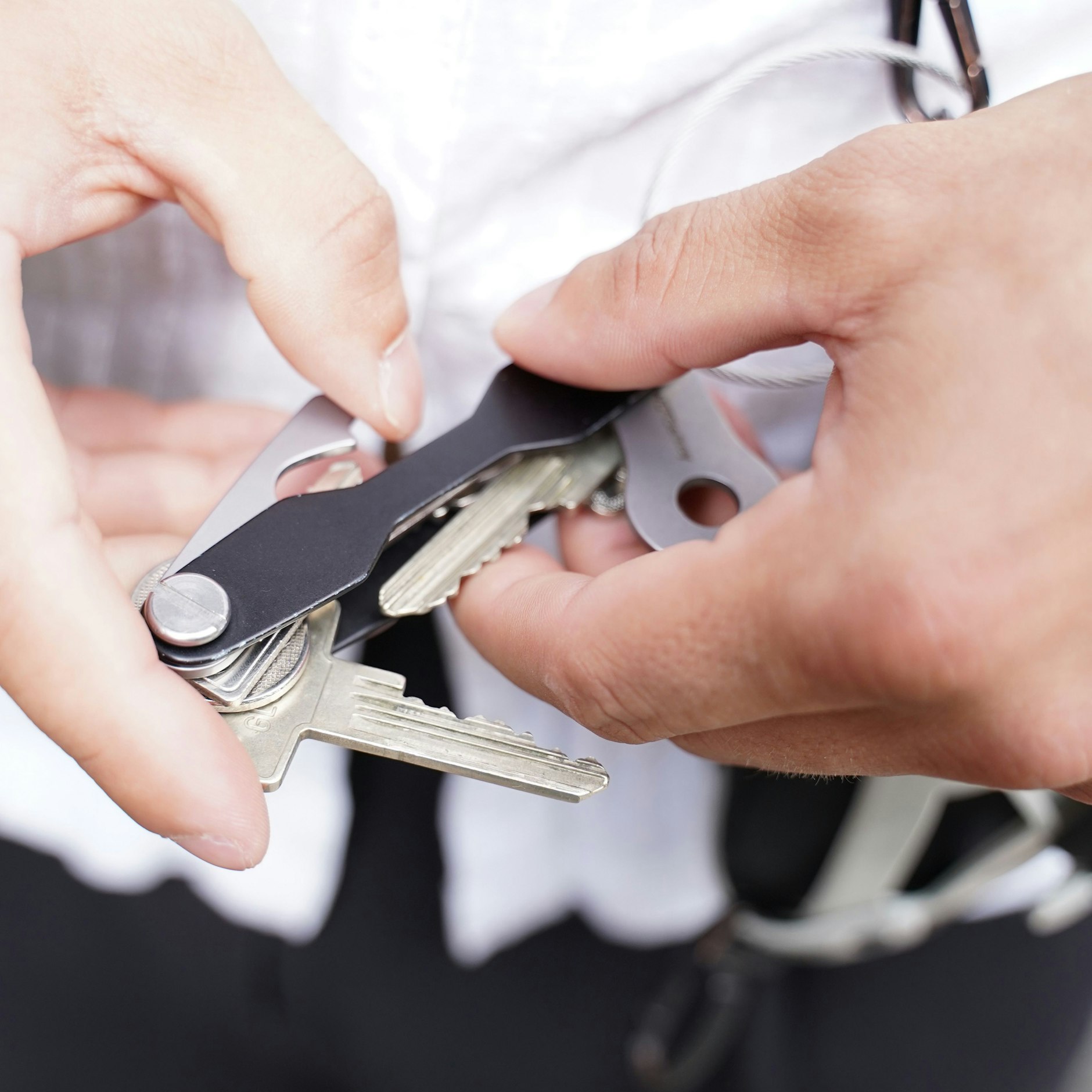 Jakob ist auf vielen Ebenen kreativ: Für seine Schlüssel hat er eine Halterung designt, die patentverdächtig ist.