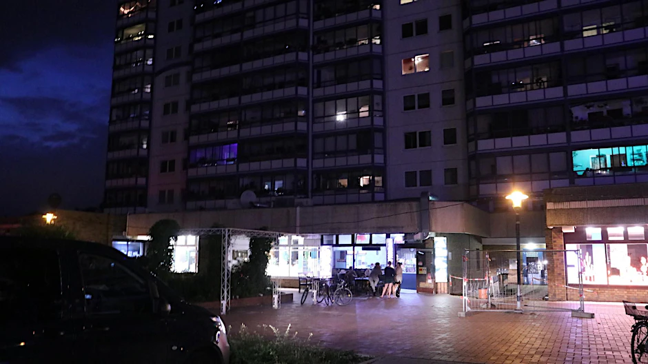 Blick auf den Tatort&nbsp;in der Schönefelder Chaussee.