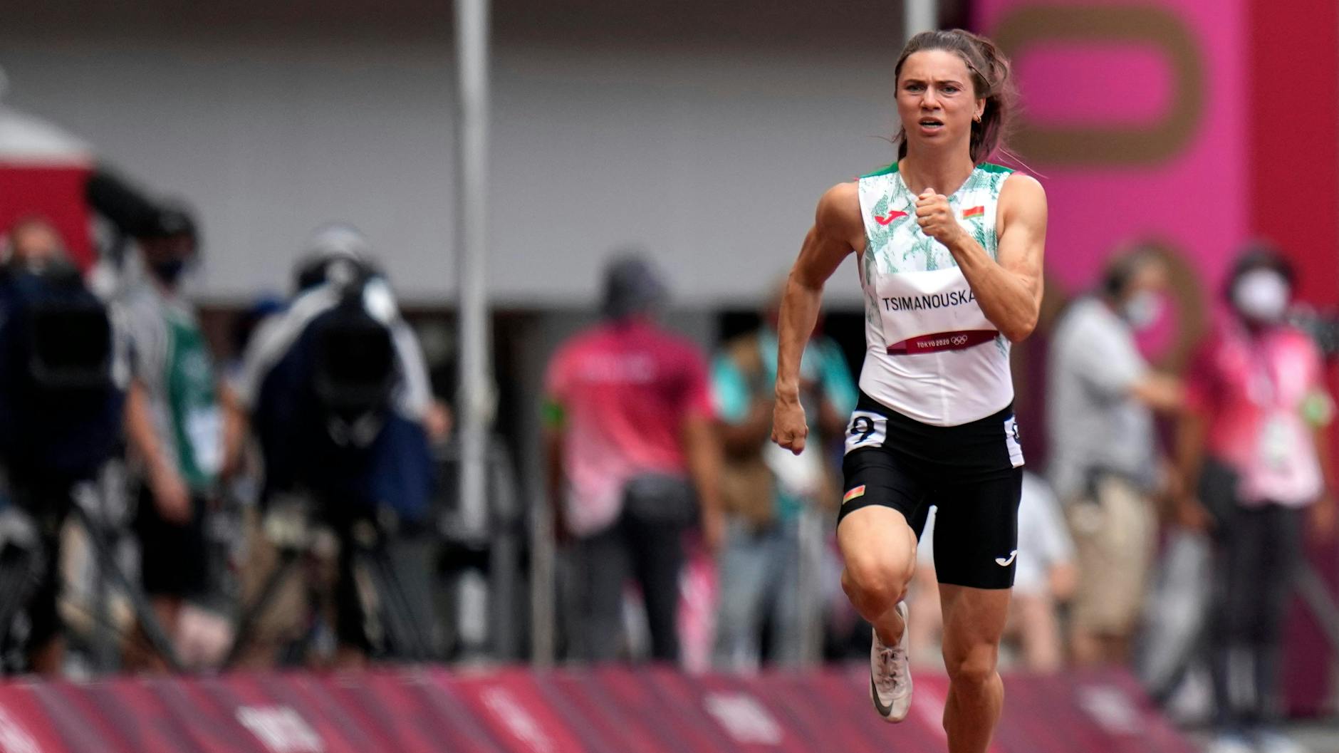 Kristina Timanowskaja bei den Olympischen Spielen in Tokio.