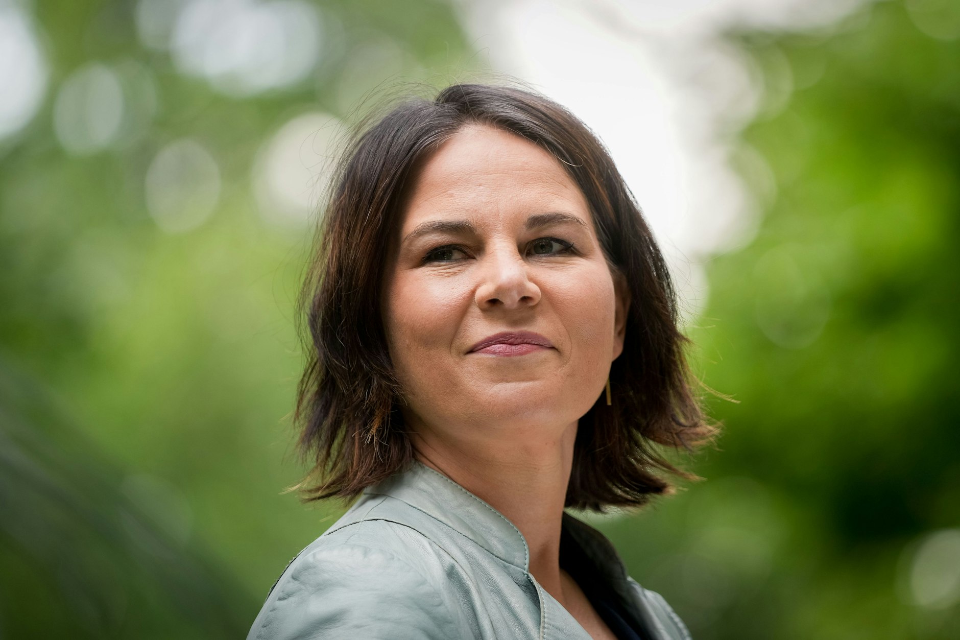 Brandenburg, Biesenthal: Annalena Baerbock, Kanzlerkandidatin und Bundesvorsitzende von Bündnis 90/Die Grünen.