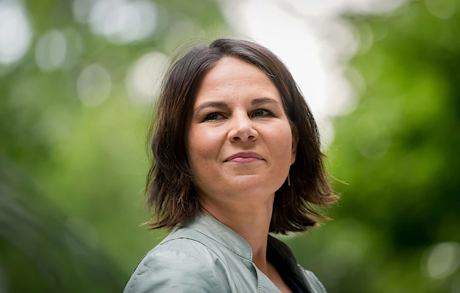Brandenburg, Biesenthal: Annalena Baerbock, Kanzlerkandidatin und Bundesvorsitzende von Bündnis 90/Die Grünen.