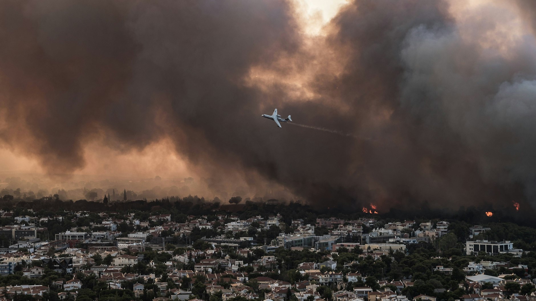 In Folge der extremen Hitze kämpfen viele Staaten, wie beispielswiese Griechenland, gegen verheerende Waldbrände.