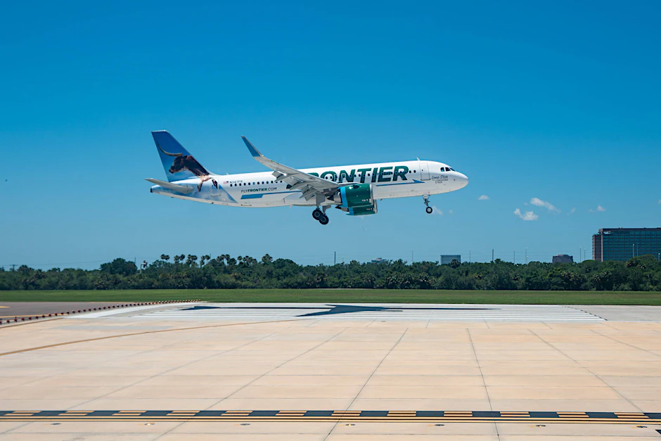 Ein Airbus A320 der Airline Frontier (Archivbild).
