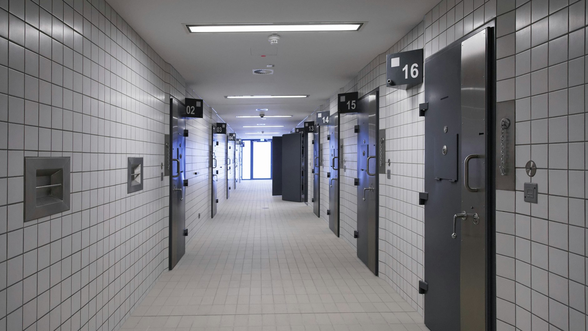 Holding cells at a Brandenburg police station because we have to have a picture with every article.