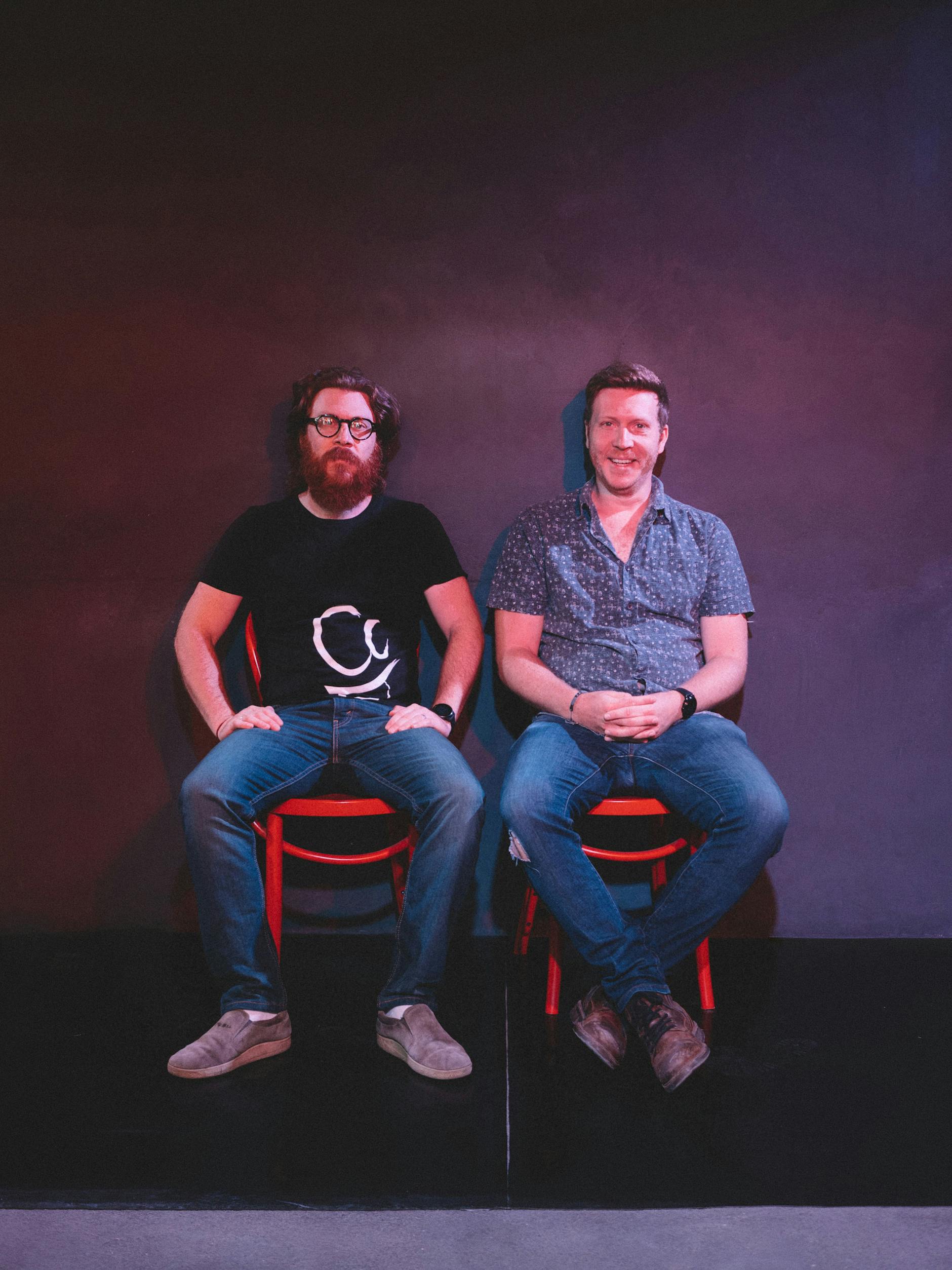 Sibling rivalry: Josh, on the left, Noah on the right.