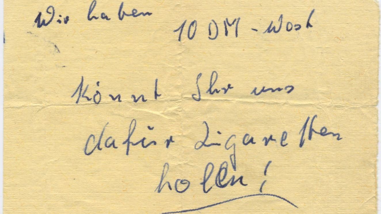 Ihr letztes Westgeld wollten DDR-Grenzer für West-Zigaretten geben. 