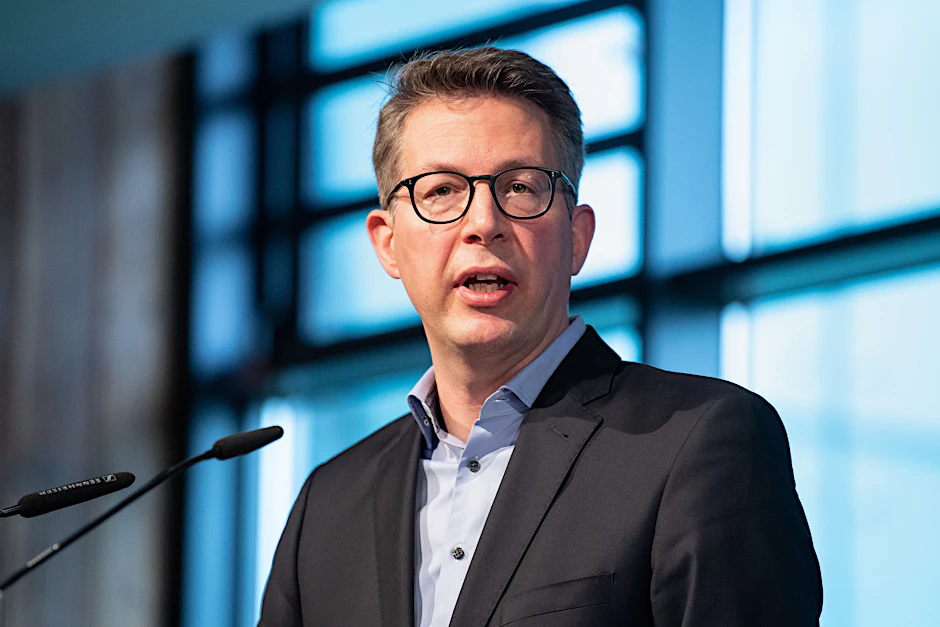 CSU-Generalsekretär Markus Blume bei einer Pressekonferenz.&nbsp;