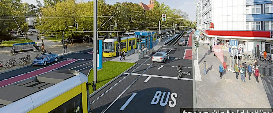 Endstation U-Bahnhof Turmstraße: So soll die Endhaltestelle am Kleinen Tiergarten aussehen.