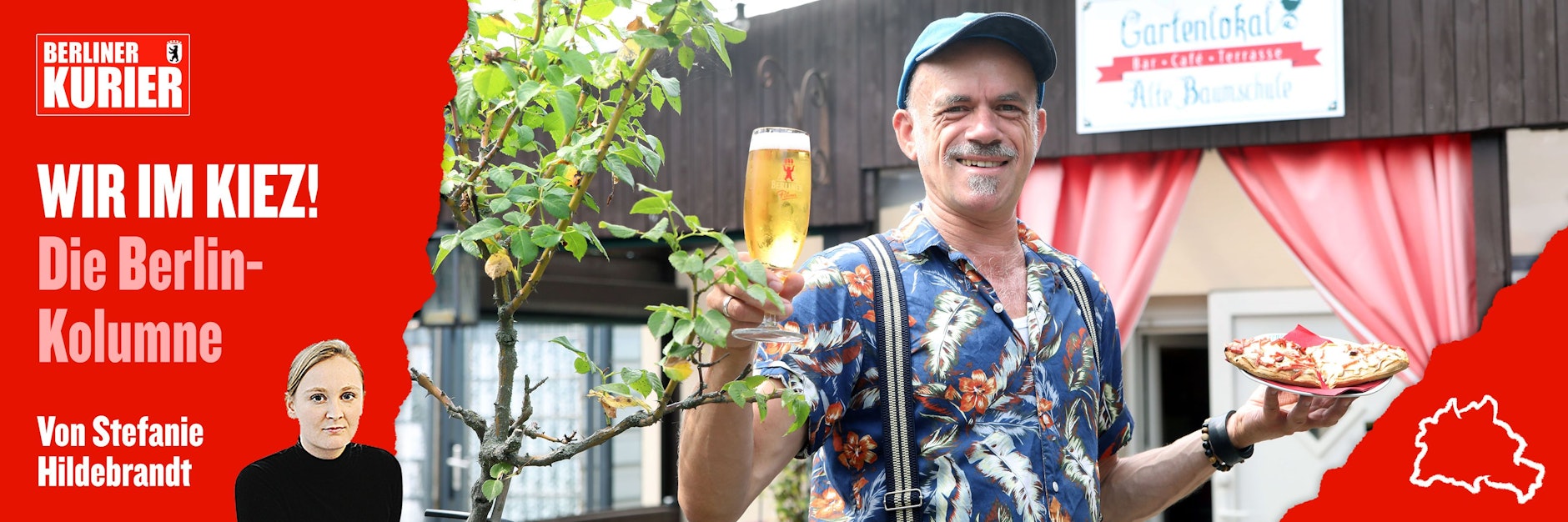 Im Gartenlokal „Alte Baumschule“ von Matthias Kirsch (54) gibt es Ofenstullen und Bier, nebst anderen Genüssen.