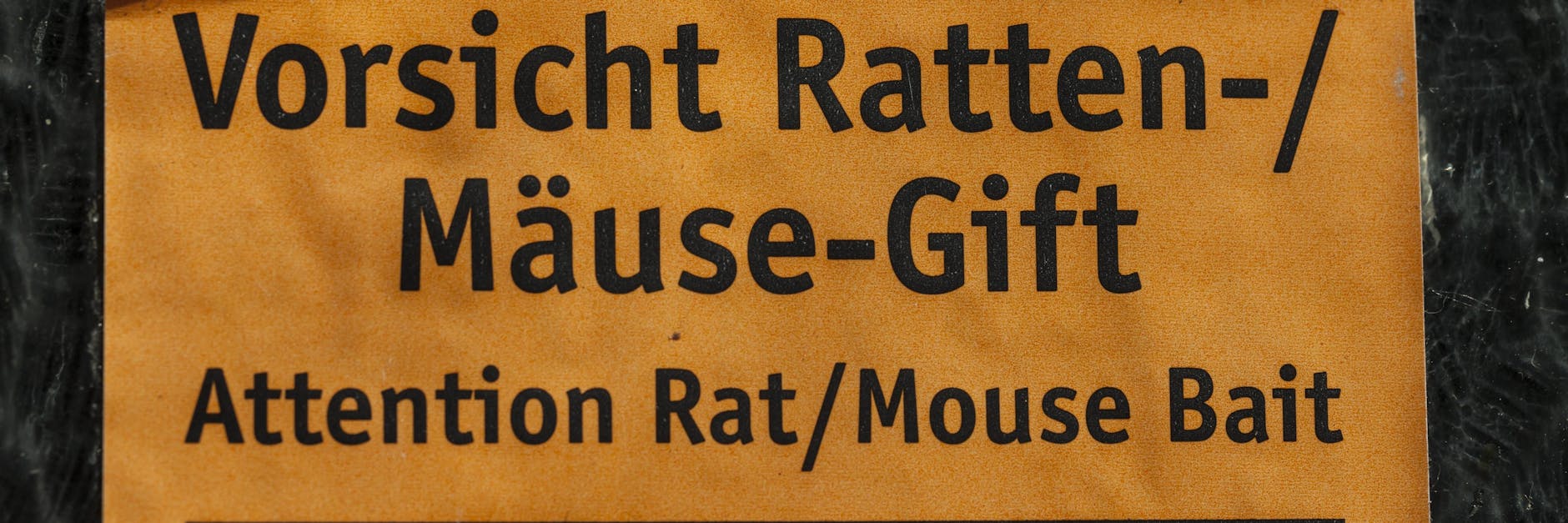 Warnschild Ratten- und Mäusegift