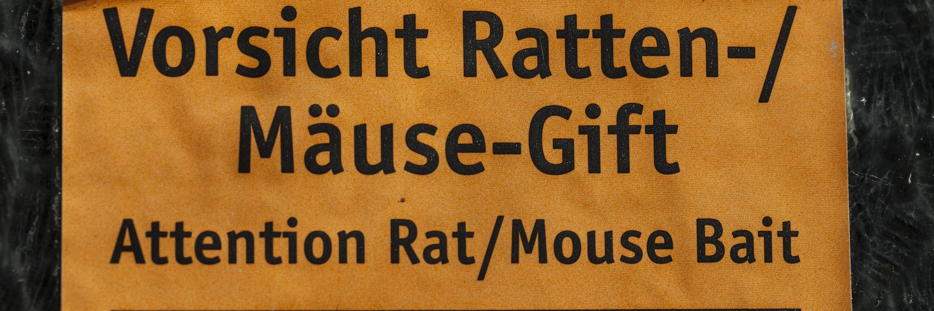 Warnschild Ratten- und Mäusegift