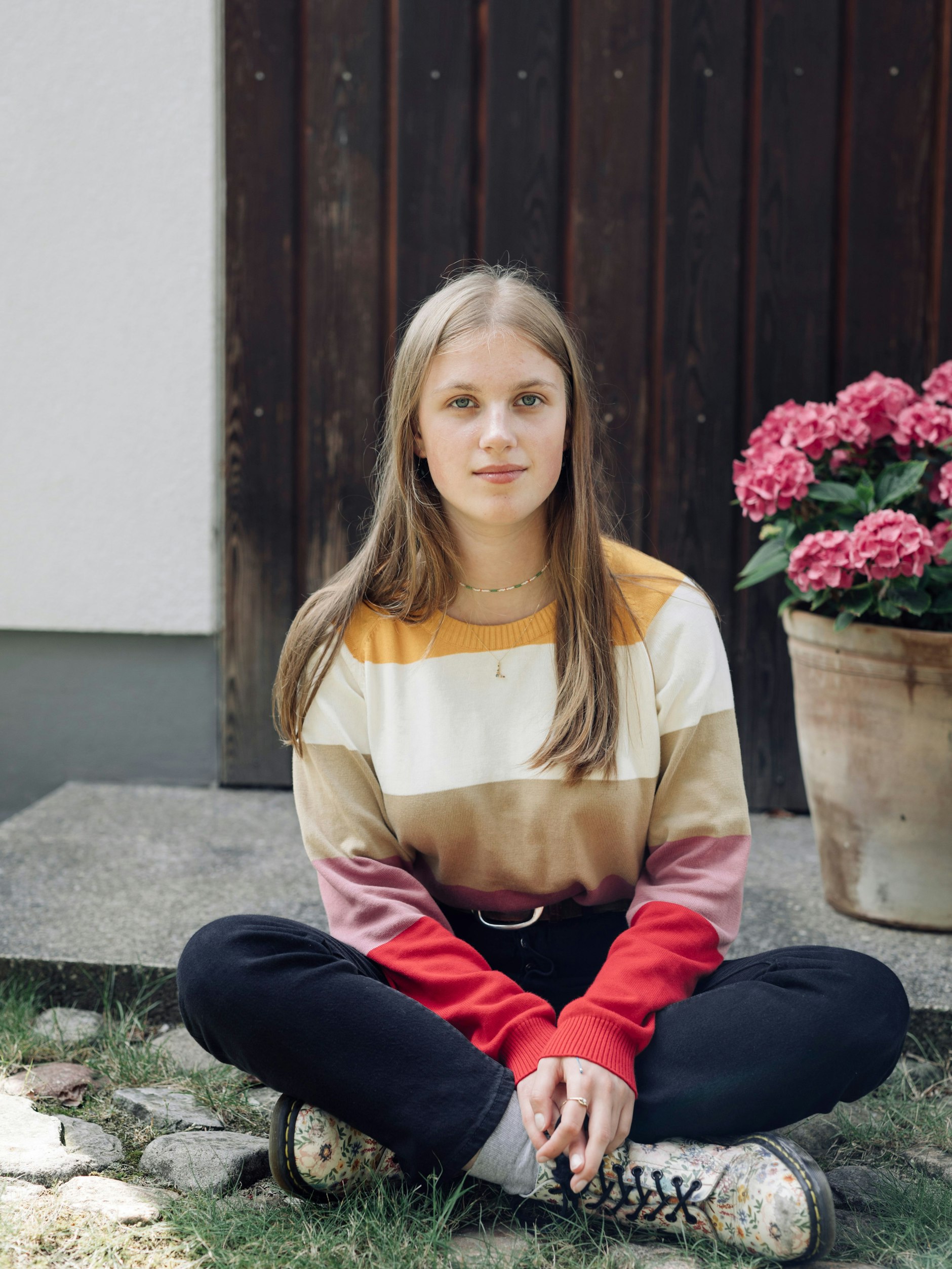 Lina lässt sich trotz der vollständigen Impfung immer noch testen.