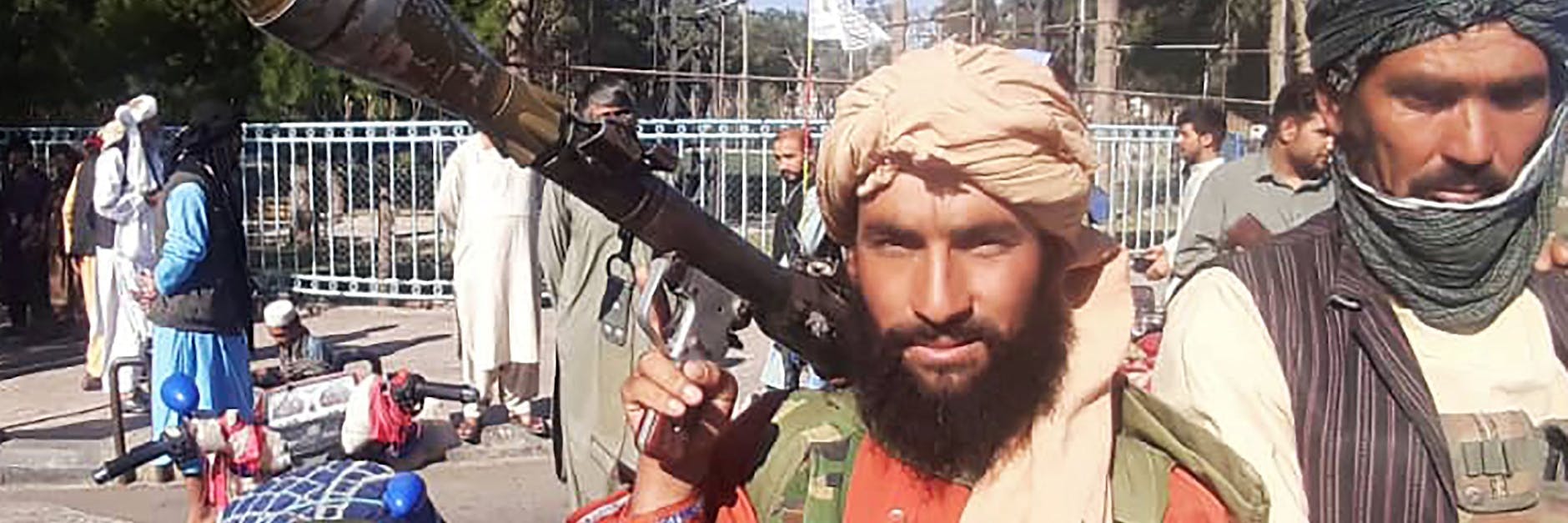 Taliban-Kämpfer bei der Einnahme von Herat.