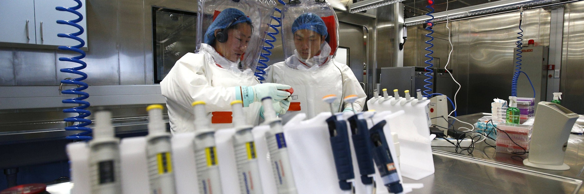 In dem Labor im chinesischen Wuhan wird an hoch ansteckenden Viren geforscht.
