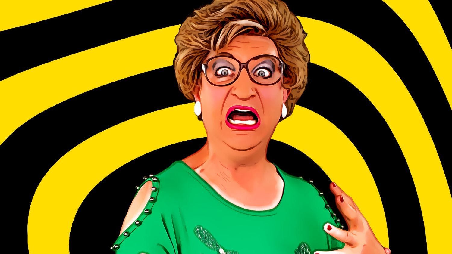 Das Plakat der neuen Show von Ades Abel und Company „Tatort Neukölln“ im BKA Theater.