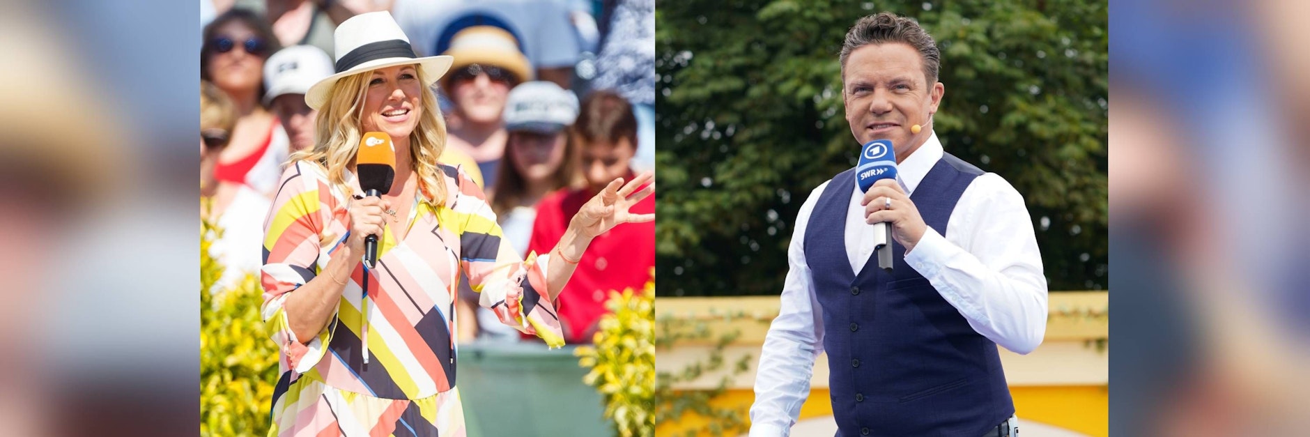 Andrea Kiewel und ihr „Fernsehgarten“ treten an diesem Sonntag gegen Stefan Mross und „Immer wieder sonntags“ an.