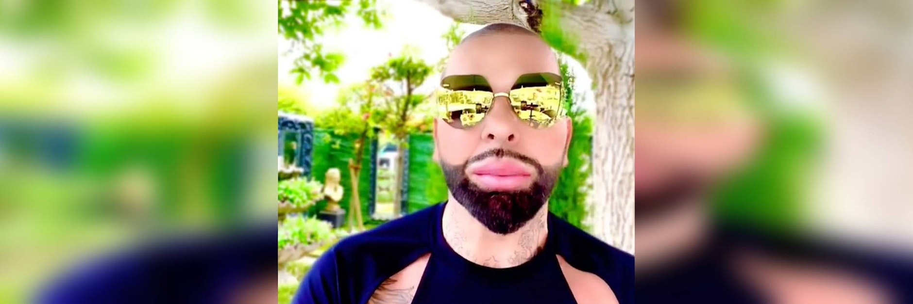 Harald Glööckler hat die Haare kurz.