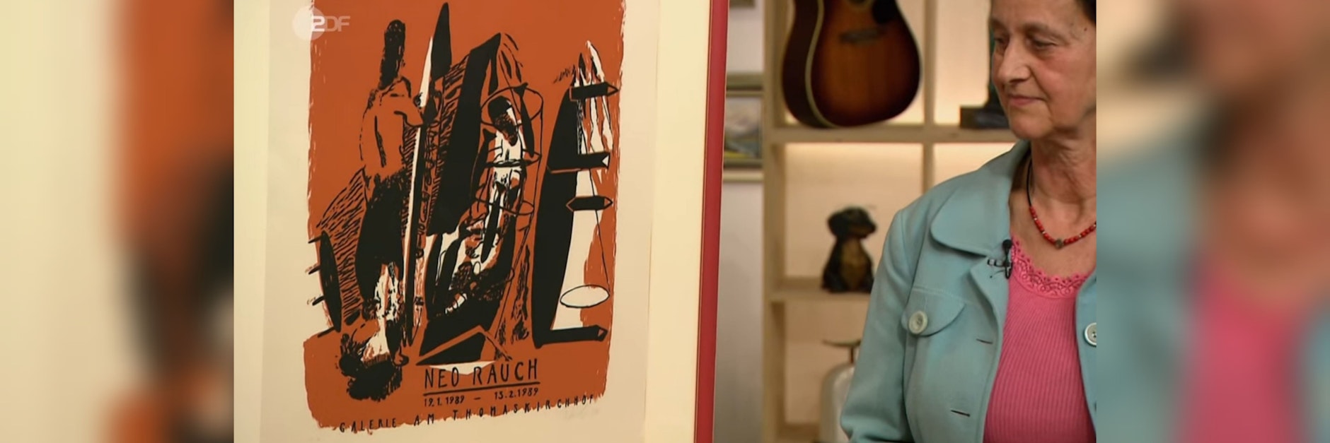 Bei „Bares für Rares“ steht dieses Ankündigungsplakat für eine Neo-Rauch-Ausstellung zum Verkauf.