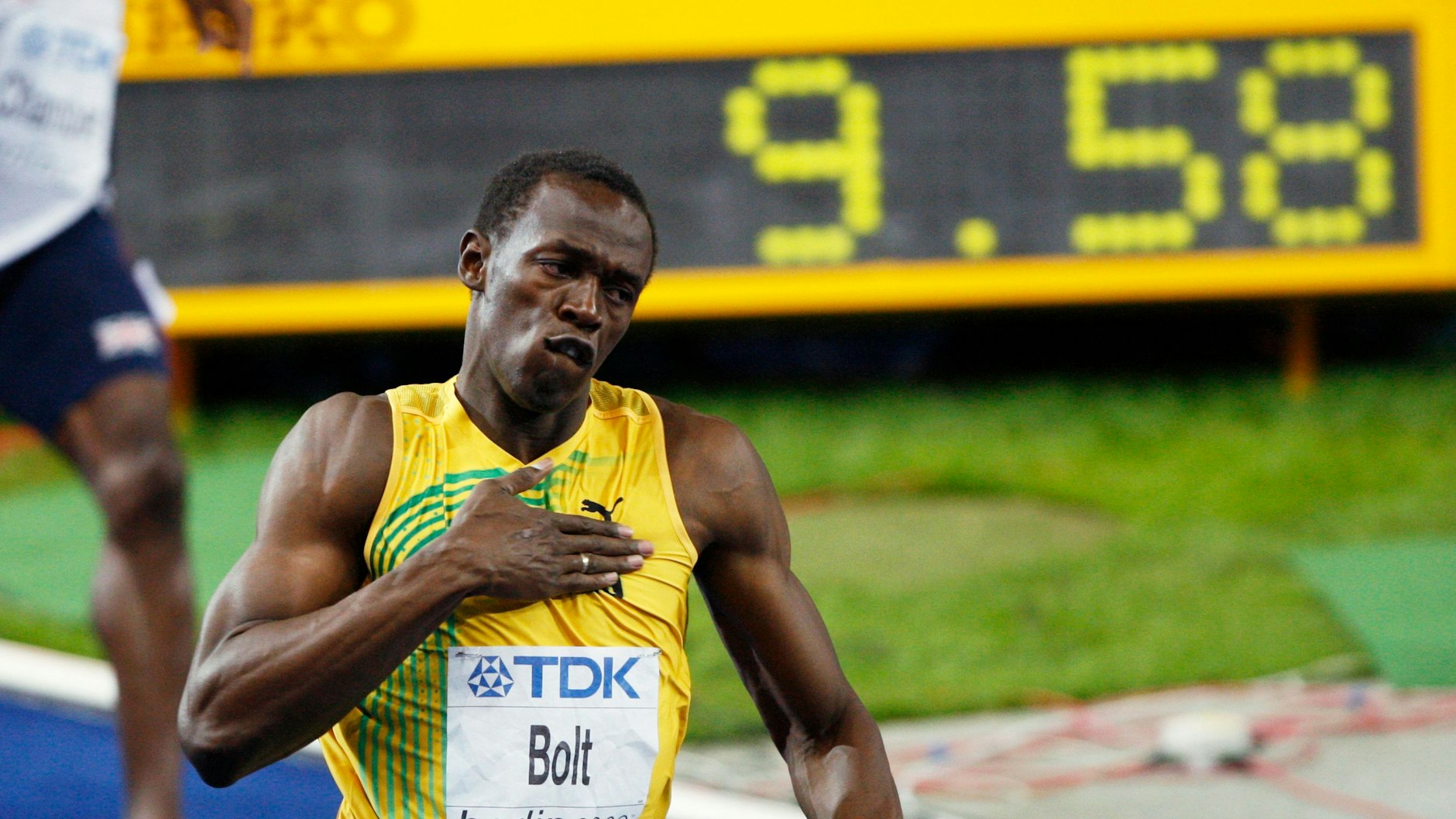 Bis heute unerreicht: Der Weltrekord von Usain Bolt über die 100 Meter in 9,58 Sekunden in Berlin aus dem Jahr 2009. 