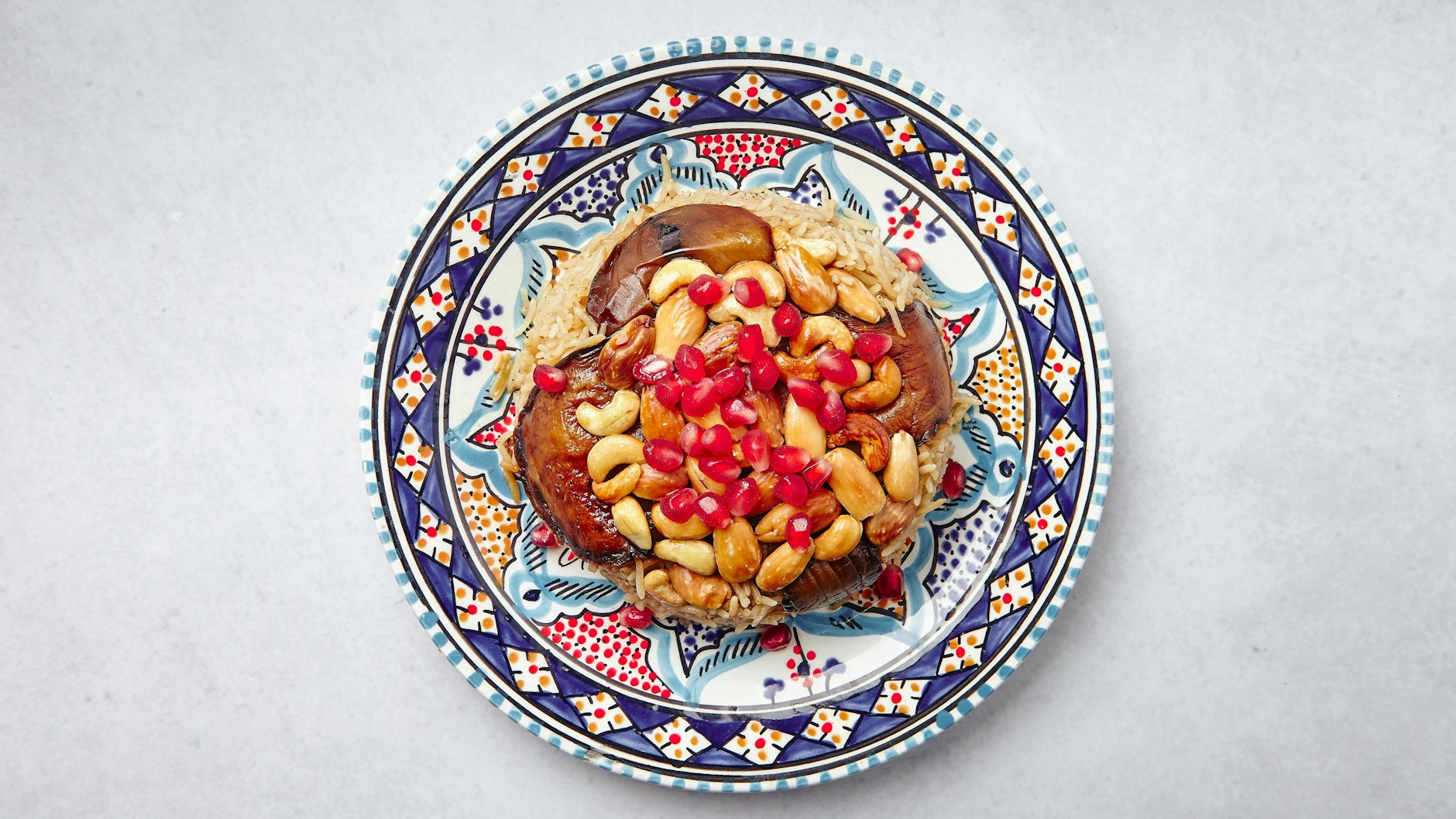Makluba - a classic dish from Aleppo, and one of Samer’s favourites.