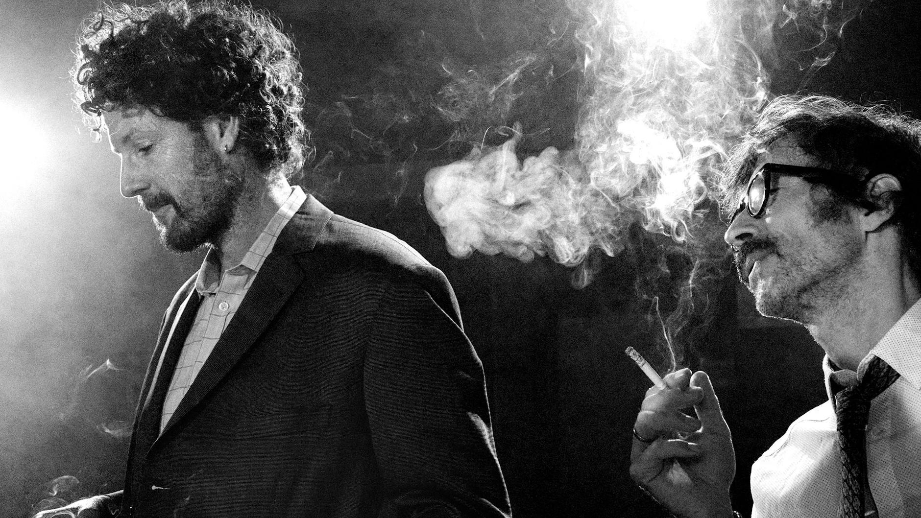 Max Herre (l.) und Roberto Di Gioia beim Proben von „Web Max“.