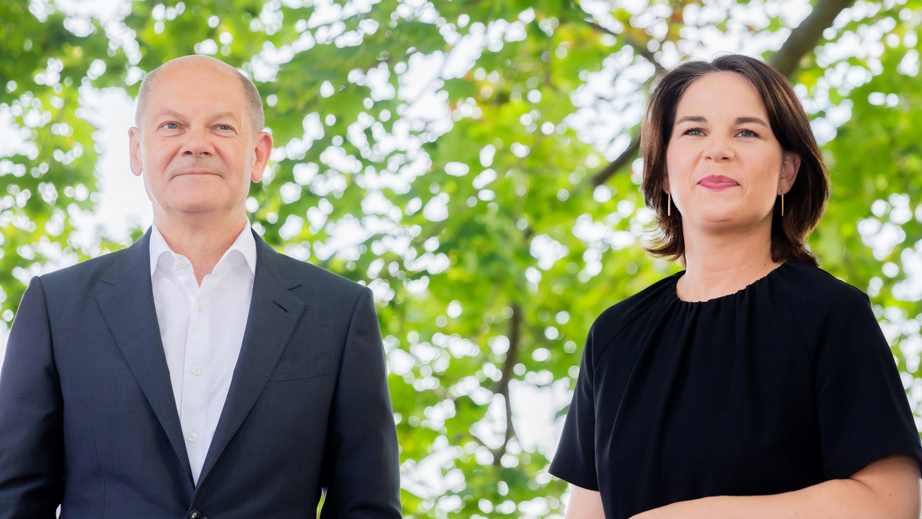 Olaf Scholz (SPD) und Annalena Baerbock (Grüne).