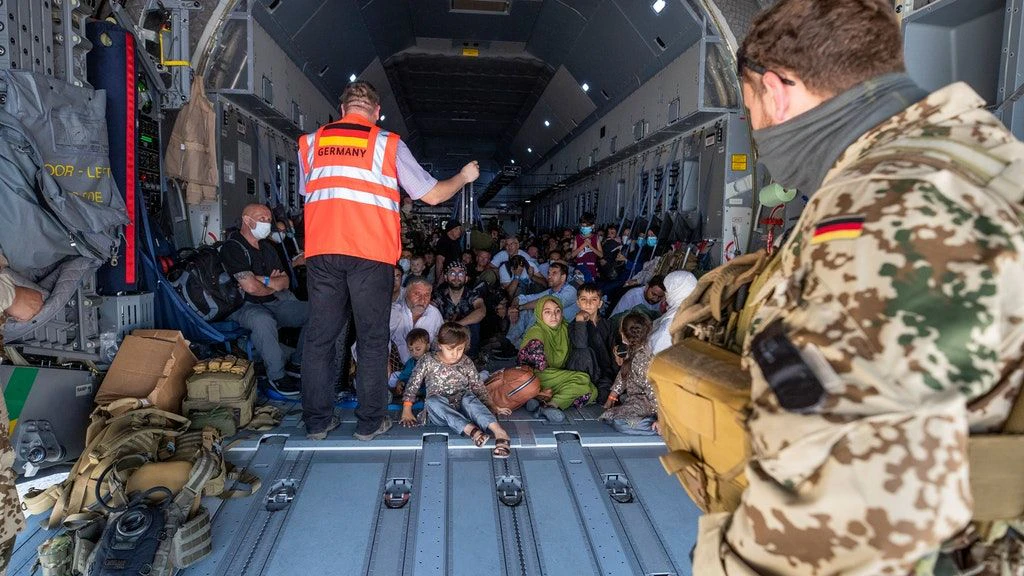 Landung in Taschkent: ein Airbus der Bundeswehr mit Geflüchteten aus Afghanistan (Foto vom 18. August).