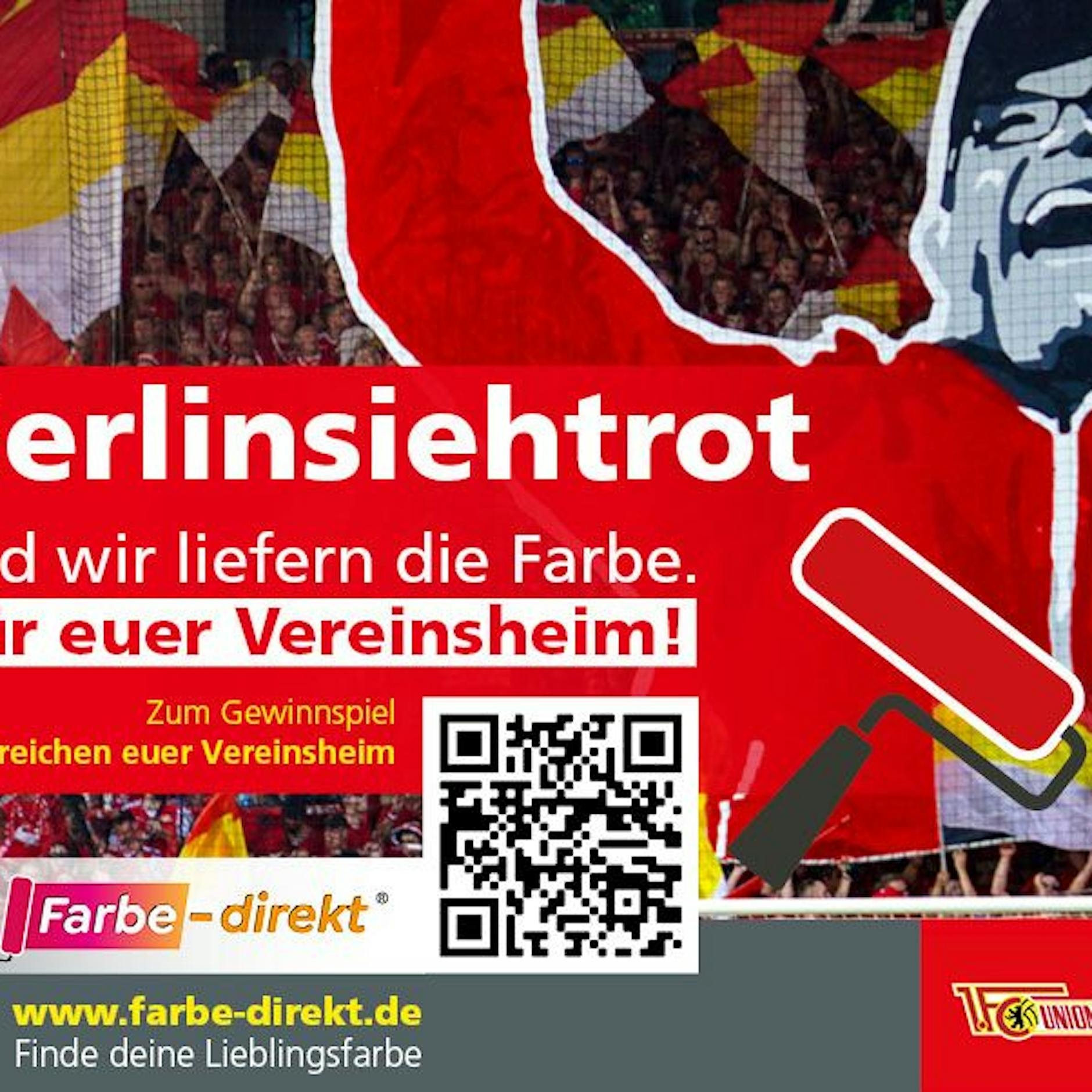 Unser Herz schlägt rot und wir liefern die Farbe! Auch für Euer Vereinsheim!