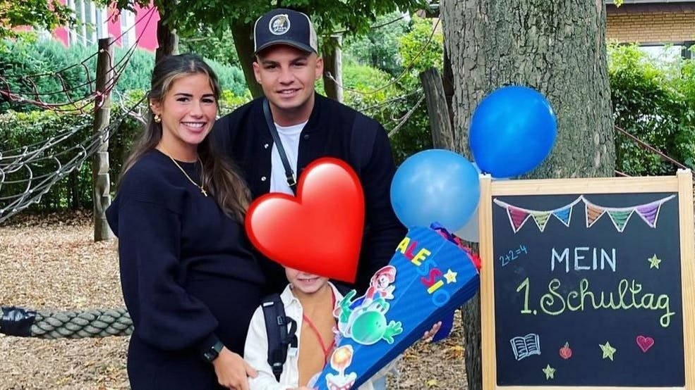 Am ersten Schultag ihres Sohnes Alessio: Sarah Engels und Pietro Lombardi