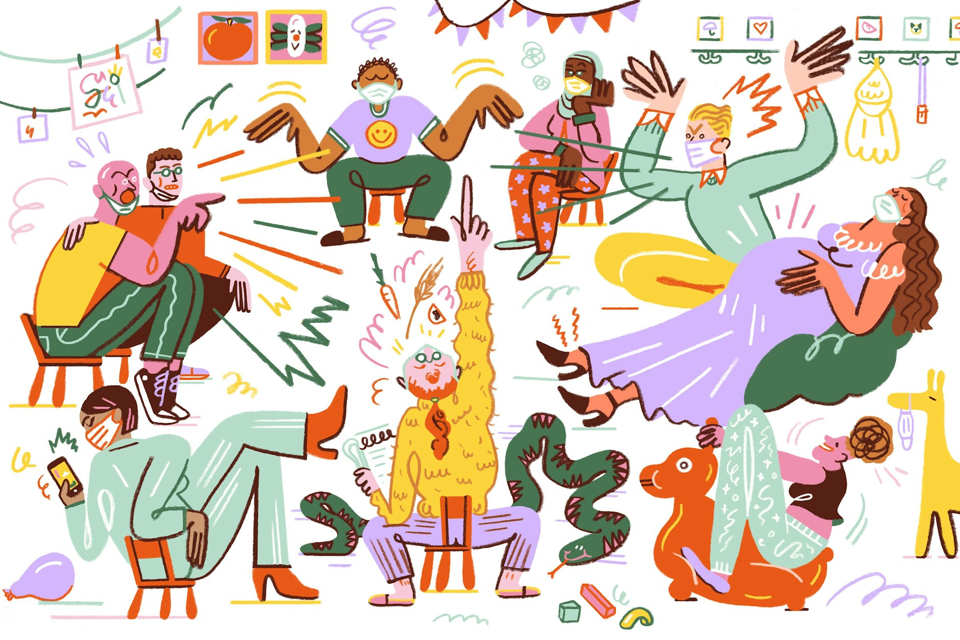 Stressig: ein Elternabend im Kindergarten.