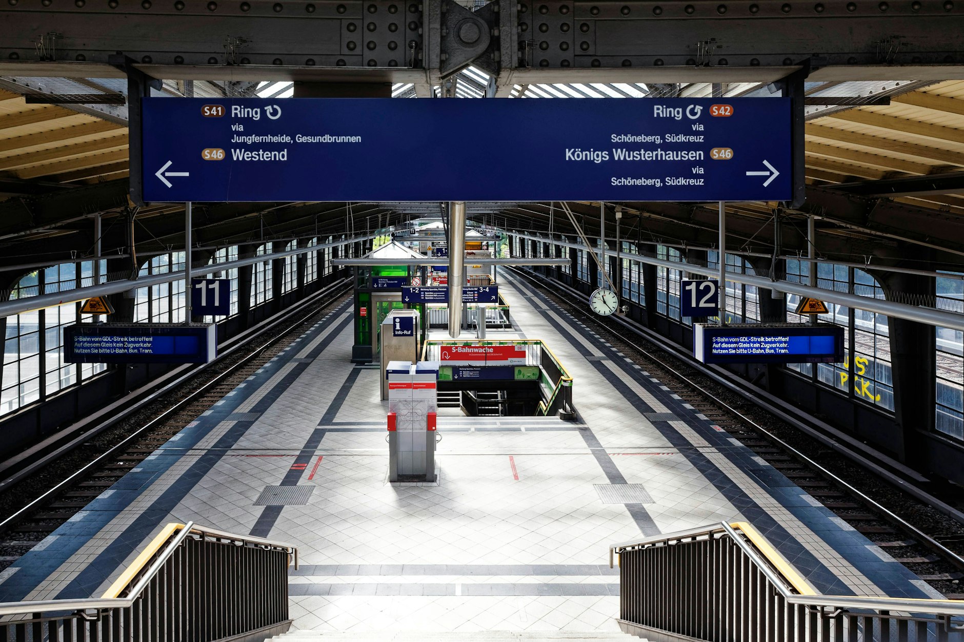 Ab Donnerstag soll auch wieder der Personenverkehr stillstehen.