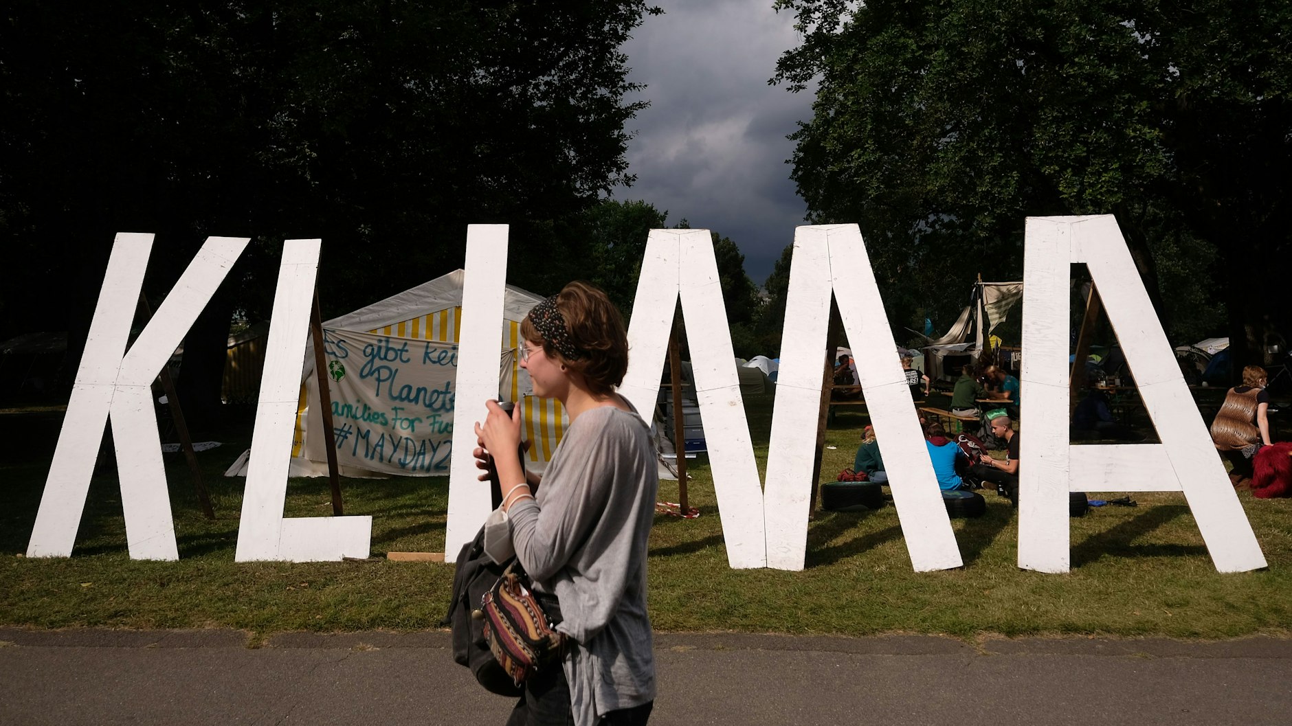 Klima wird groß geschrieben. Im Protest-Camp im Tiergarten herrscht eine Stimmung zwischen Festival und Pfadfinderlager.<br>