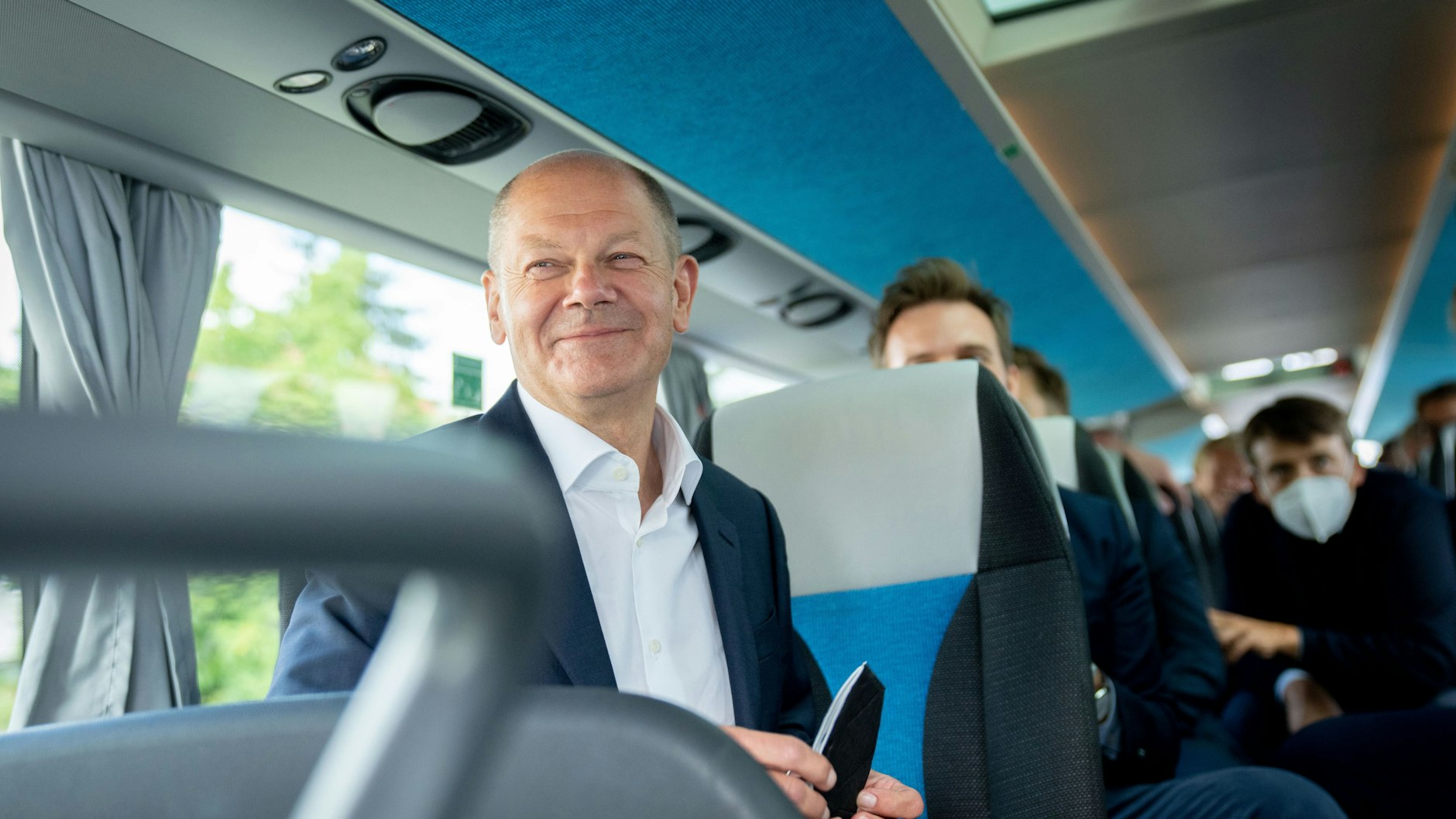 SPD-Kanzlerkandidat Olaf Scholz hat Rückenwind im Wahlkampf.