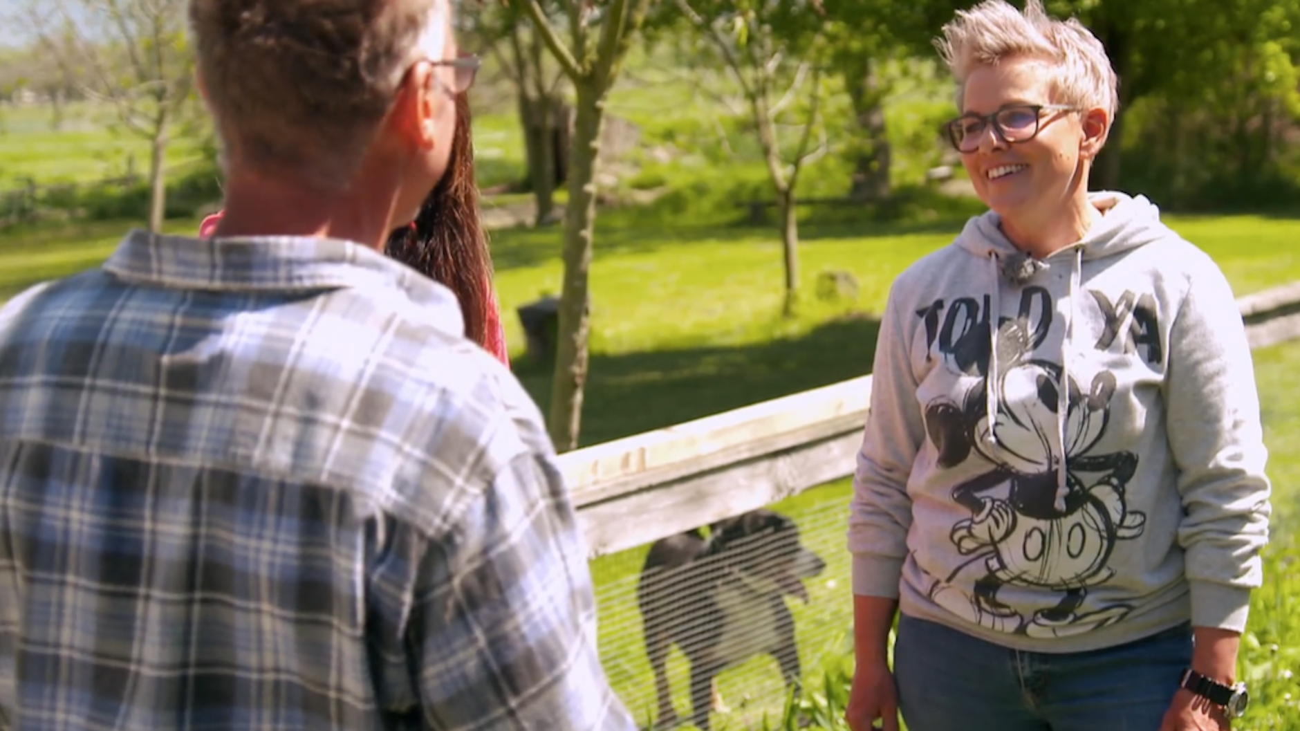 „Bauer sucht Frau International“-Kandidat Herbert aus Ungarn unterhält sich mit Petra.