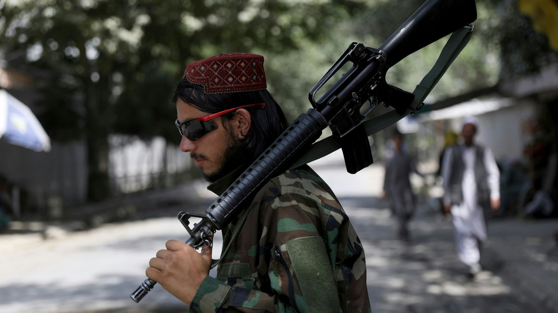 Ein Taliban-Kämpfer in Kabul