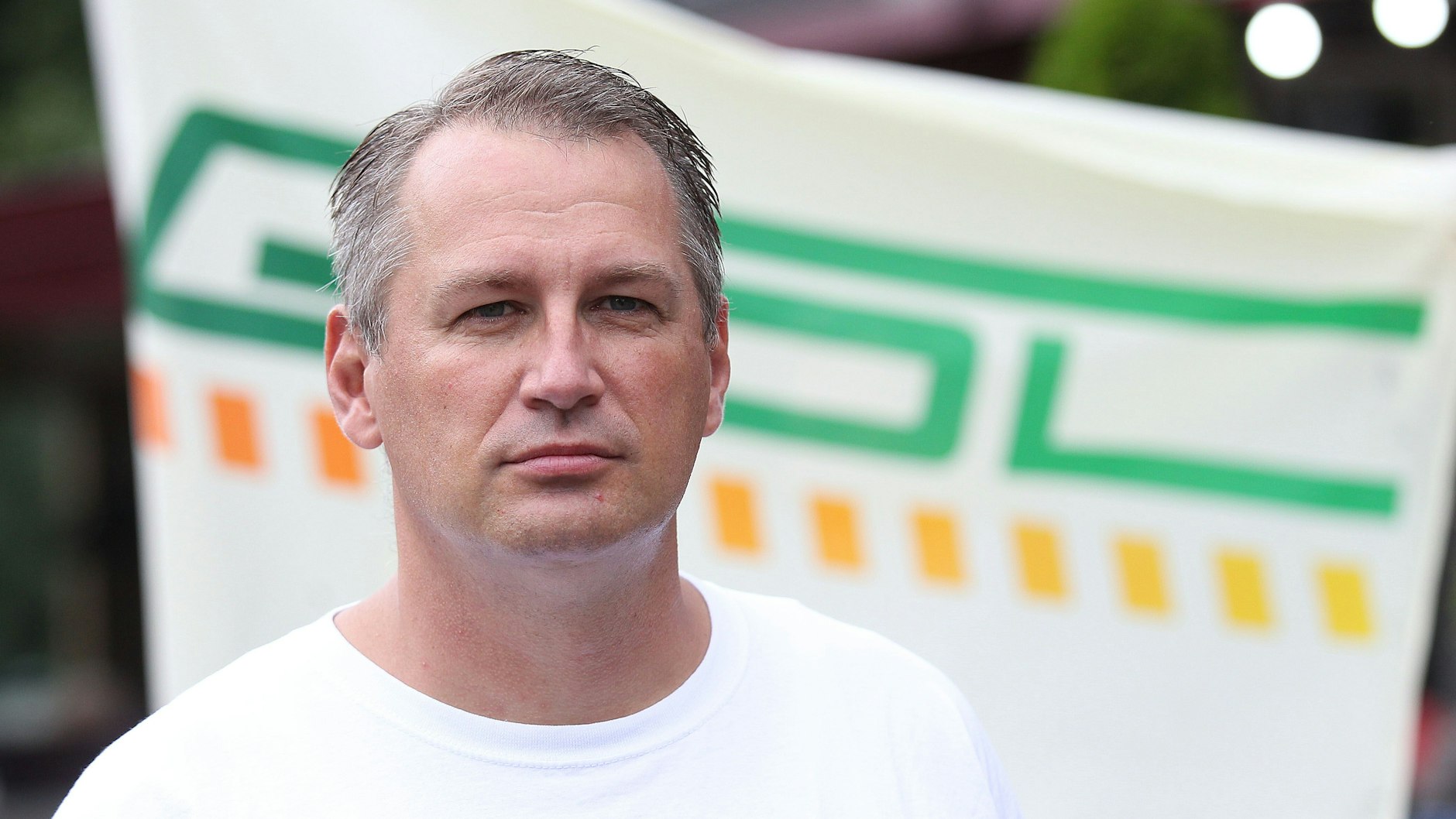 René Bäselt, Zugchef bei der Deutschen Bahn und derzeit in der Berliner Streikleitung.