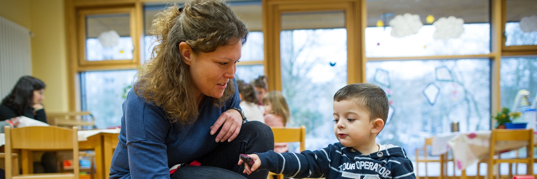 In Berlin und Brandenburg gibt es weniger Kita-Erzieher pro Kind als in Westdeutschland.