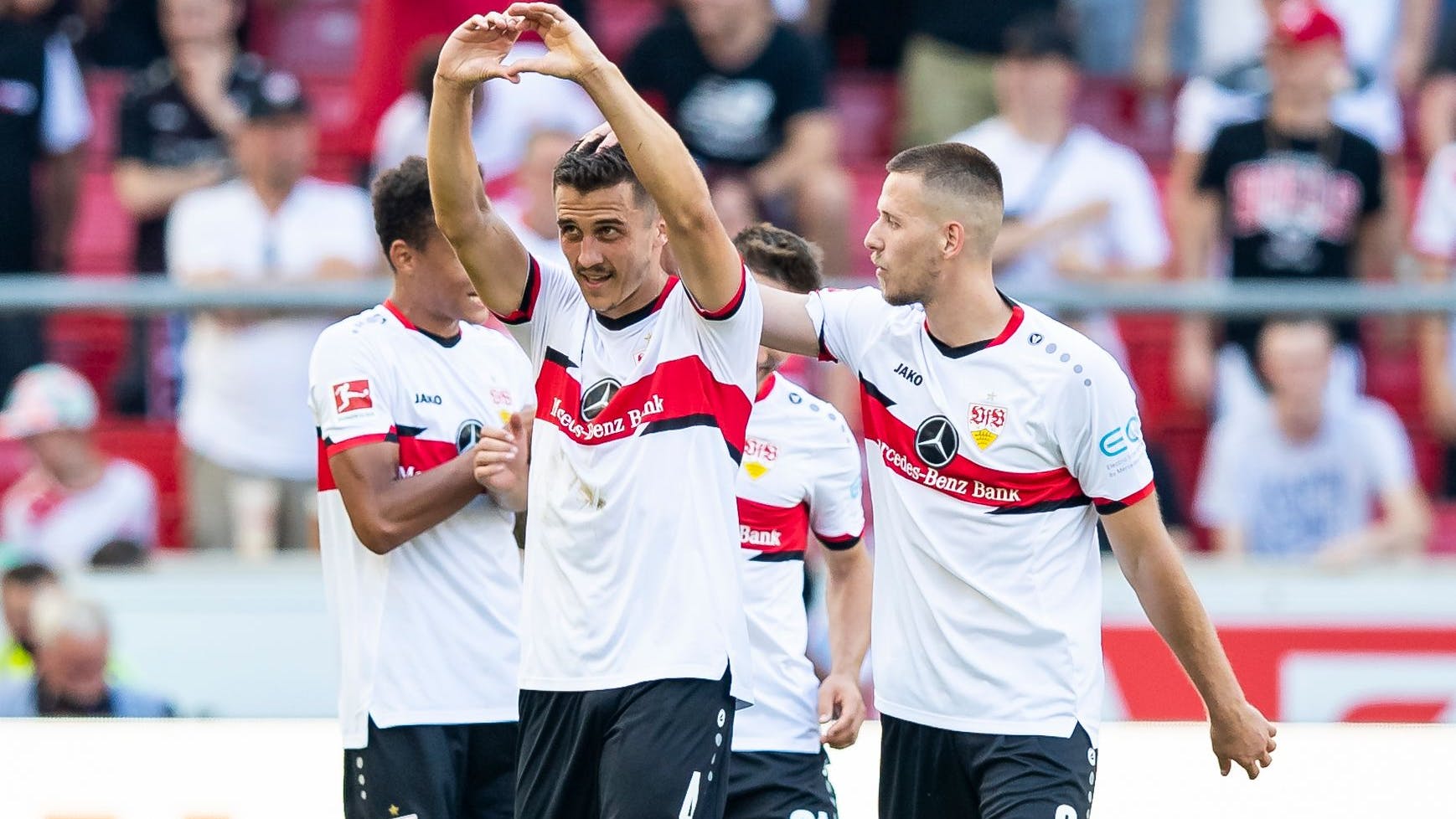 Verteidiger Marc Kempf traf am ersten Spieltag gegen Fürth und will Stuttgart verlassen. Kommt es zum Tausch mit Herthas Jordan Torunarigha? 