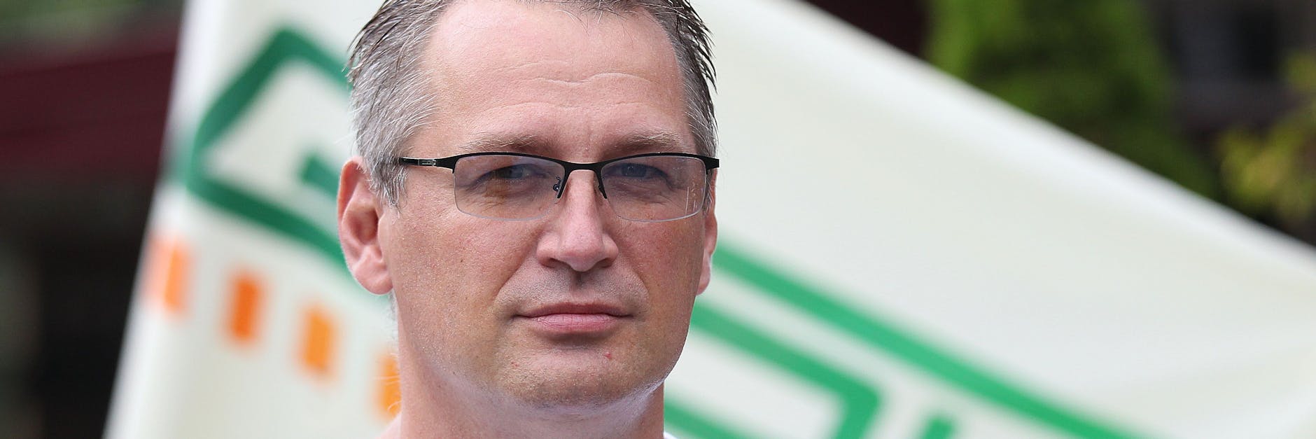 René Bäselt, Zugchef bei der Deutschen Bahn und derzeit in der Berliner Streikleitung.