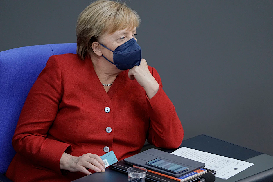 Bundeskanzlerin Angela Merkel am Mittwoch im Bundestag.