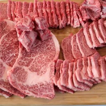 Wagyu-Rindfleisch, in diesem Fall nicht aus dem 3D-Drucker