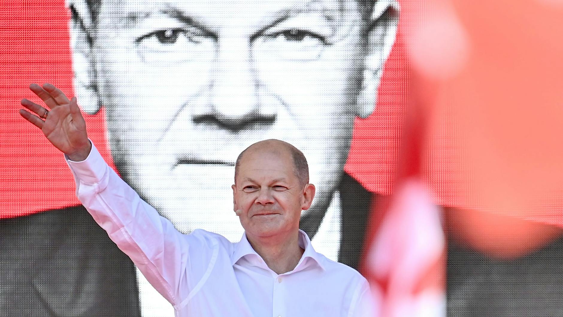 Bundesfinanzminister Olaf Scholz, Kanzlerkandidat der SPD, liegt in der aktuellen Insa-Umfrage mit seiner Partei vorne.