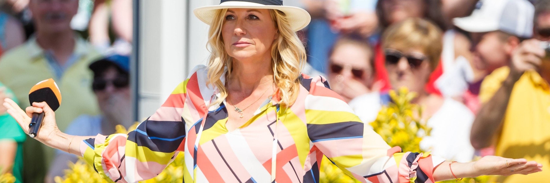 Jedes Wochenende sendet Andrea Kiewel den „Fernsehgarten“ vom Mainzer Lerchenberg.