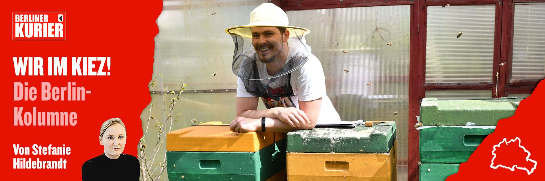 Imkern aus Leidenschaft. Im Mahlsdorfer Murmeltierweg hält Konstantin Kraider seine Bienen.