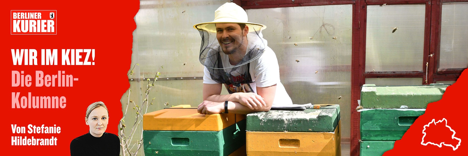 Imkern aus Leidenschaft. Im Mahlsdorfer Murmeltierweg hält Konstantin Kraider seine Bienen. 