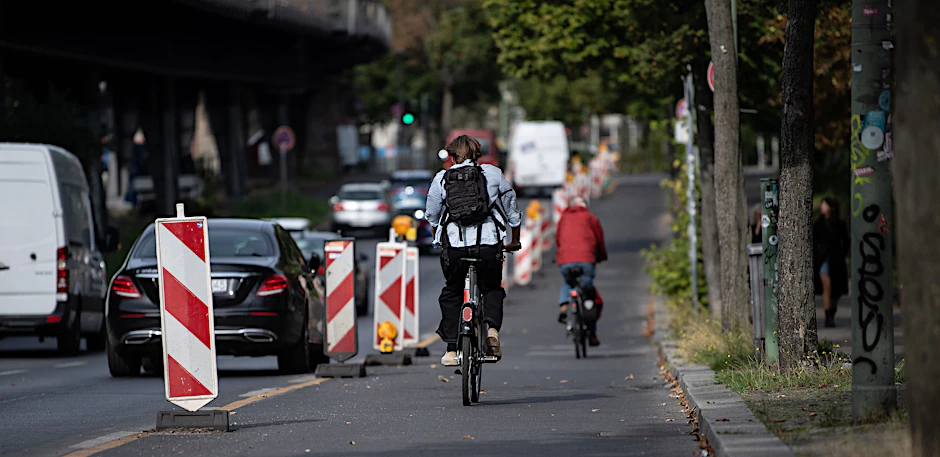 Pop-up-Radwege bieten Radlern schön viel Platz, doch woanders kann es deswegen eng werden.&nbsp;
