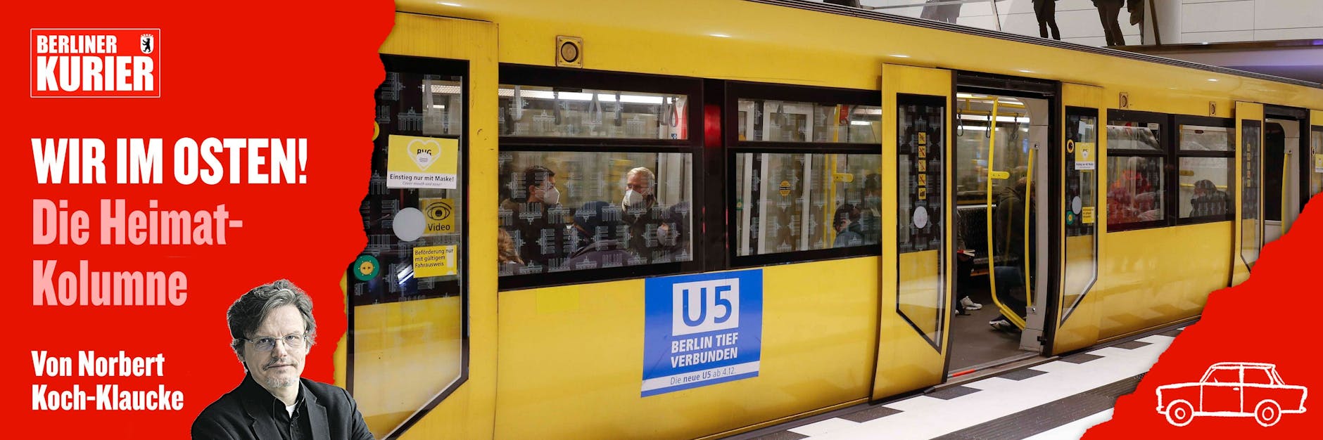 In 40 Minuten mit der U5 durch Berlin: An den Stationen gibt es so manche spannende Orte im Ostteil Berlins zu entdecken.